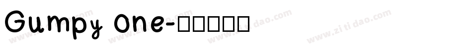 Gumpy one字体转换